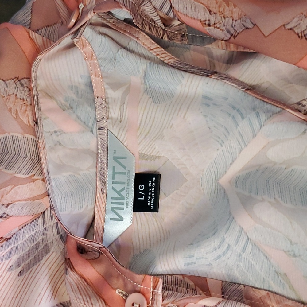 Nikita peach & coral silky breezy spring summer romper - Picture 9 of 14